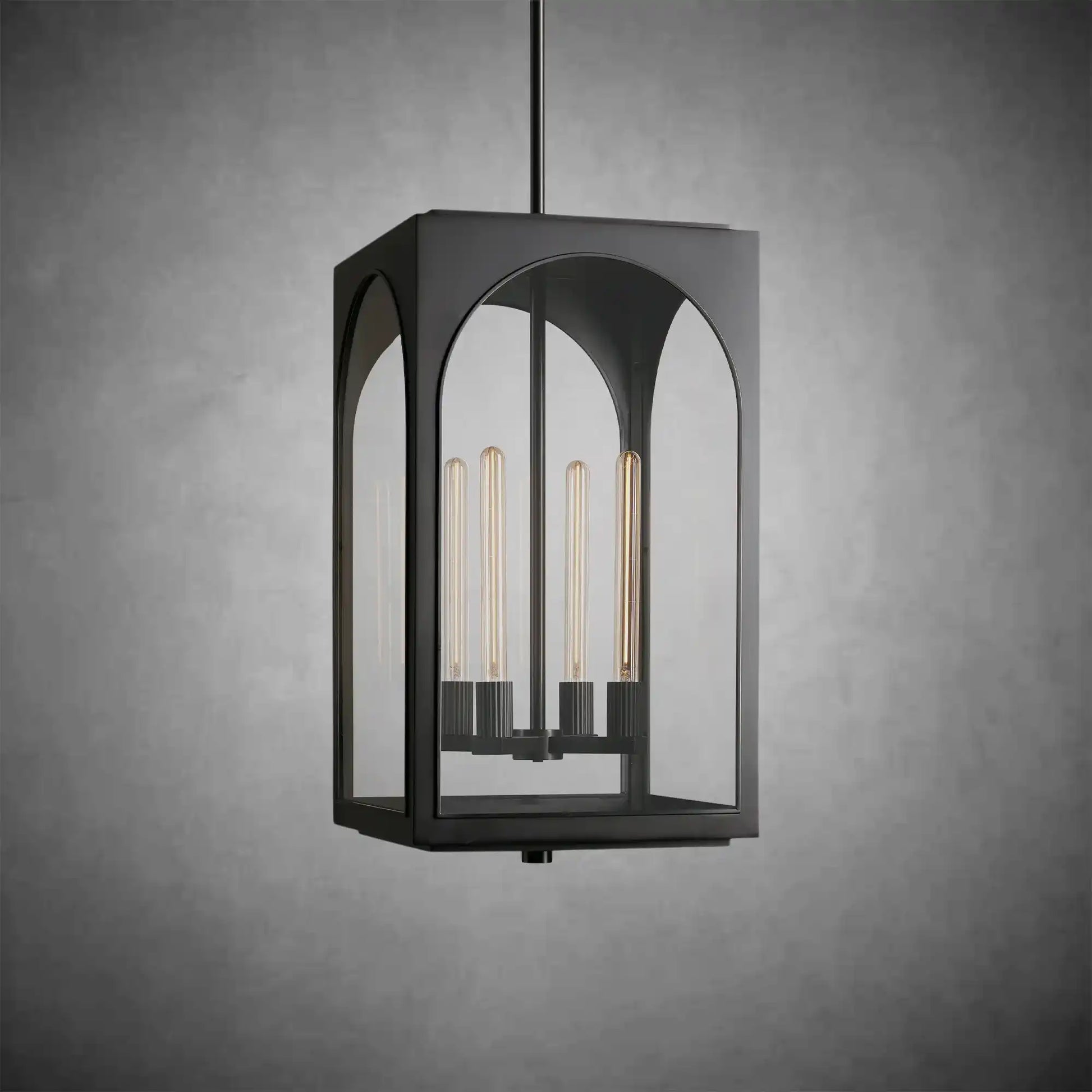 Palladian Outdoor Pendant – Brass or Bronze 28‑inch Wall Sconce-Fanci Lamps