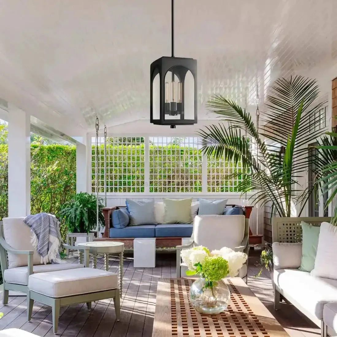 Palladian Outdoor Pendant – Brass or Bronze 28‑inch Wall Sconce-Fanci Lamps