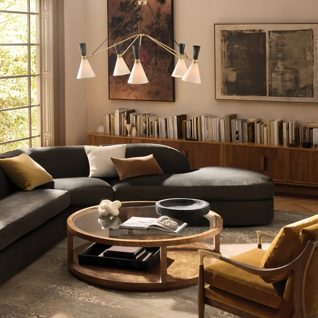 Ramsey 5-Light Round Chandelier-Fanci Lamps