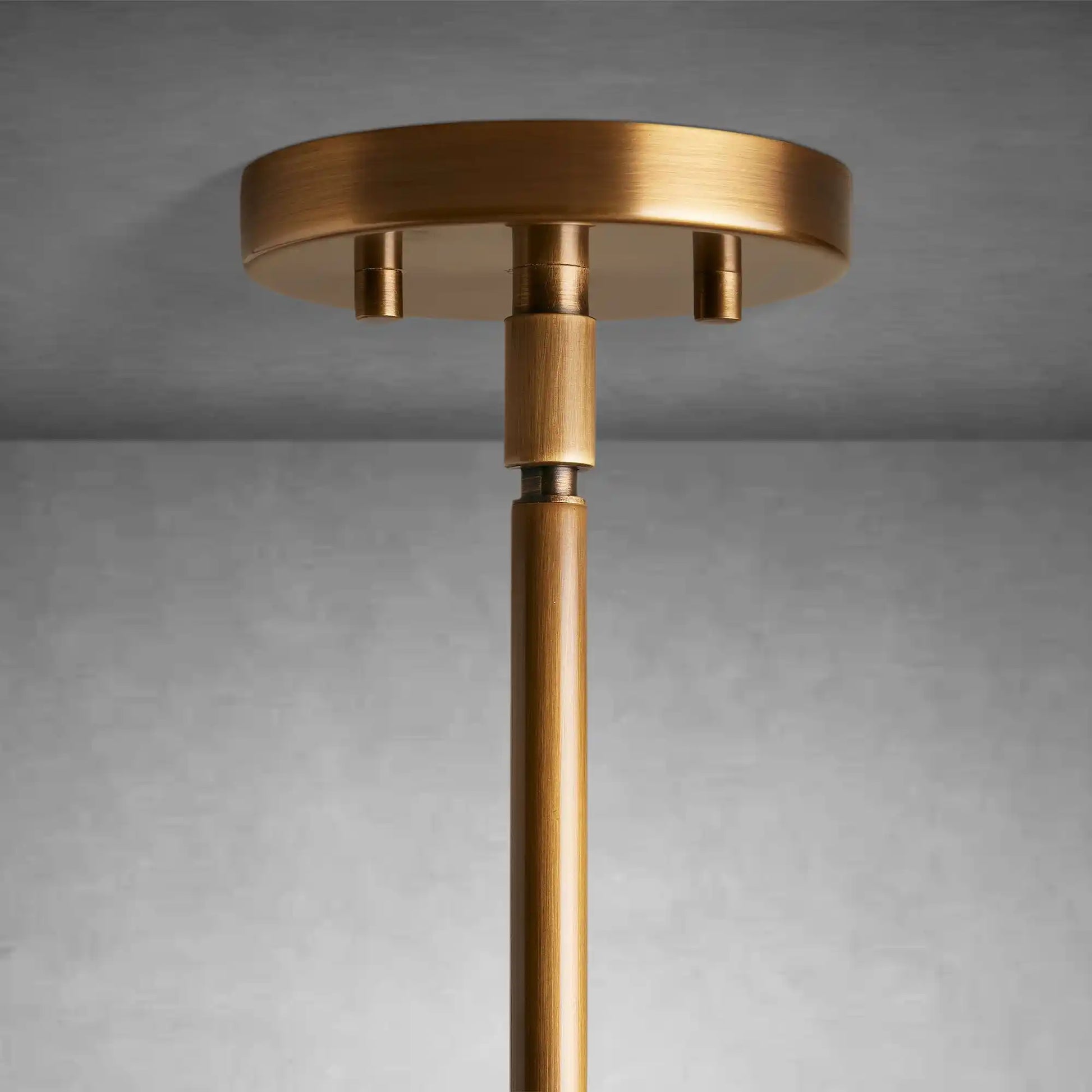 Romy Matte Porcelain Glass Dome Pendant Light with Brass Finish-Fanci Lamps