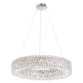 Sarella 18-Light Unique Statement Drum Chandelier with Clear Heritage Crystal