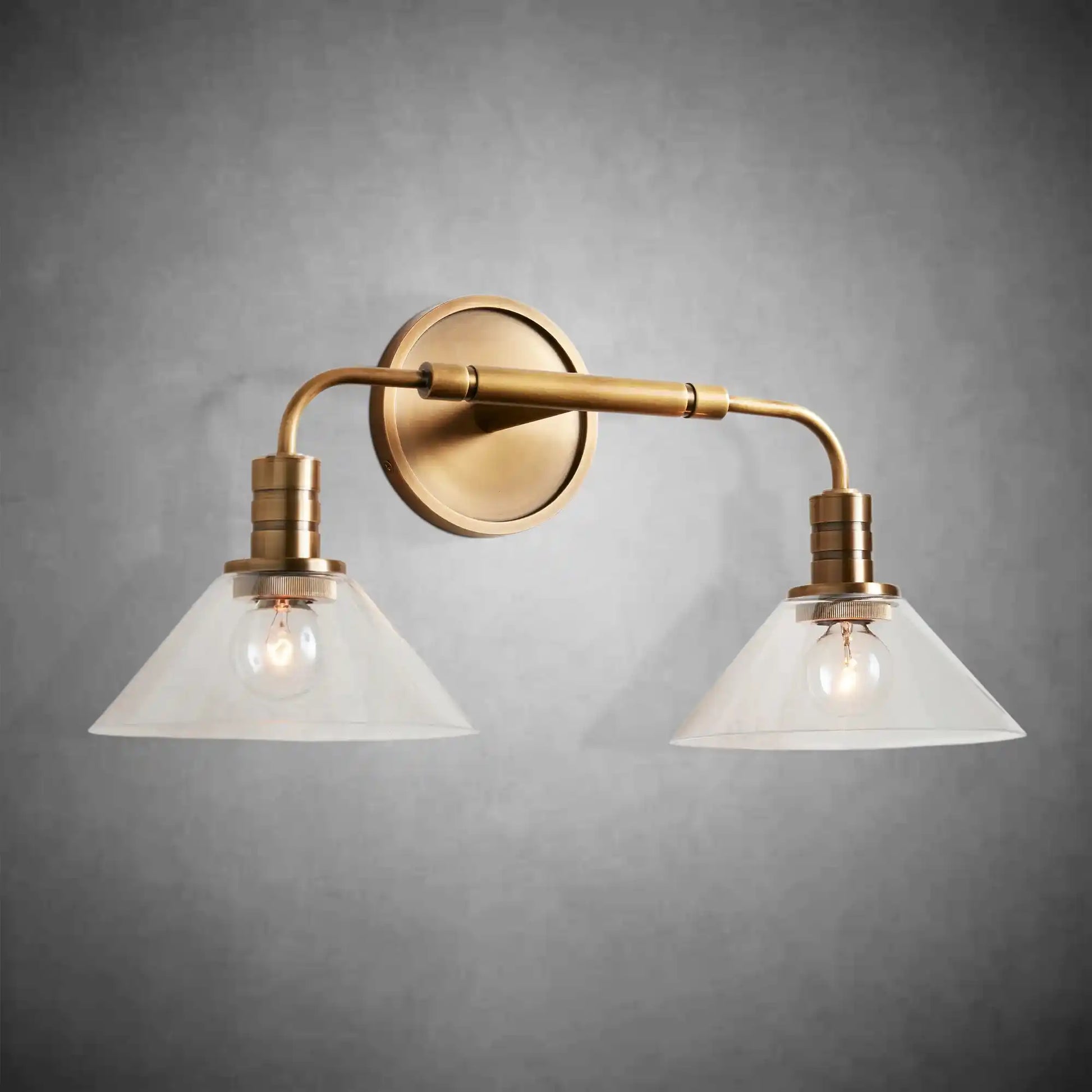 Theron Double Wall Sconce for Bedroom Hallway-Fanci Lamps