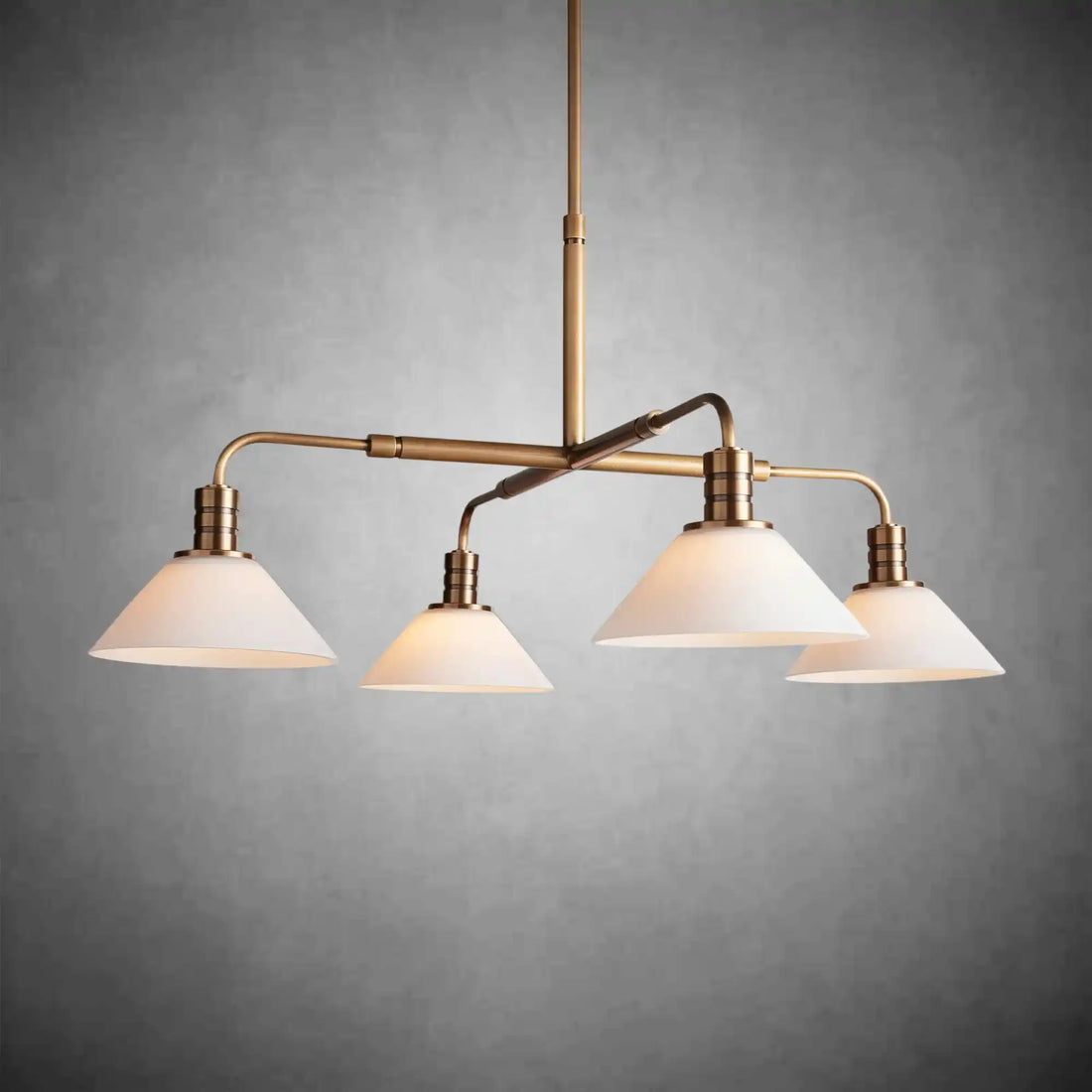 Theron Glass Round Chandelier 30'' 52''-Fanci Lamps