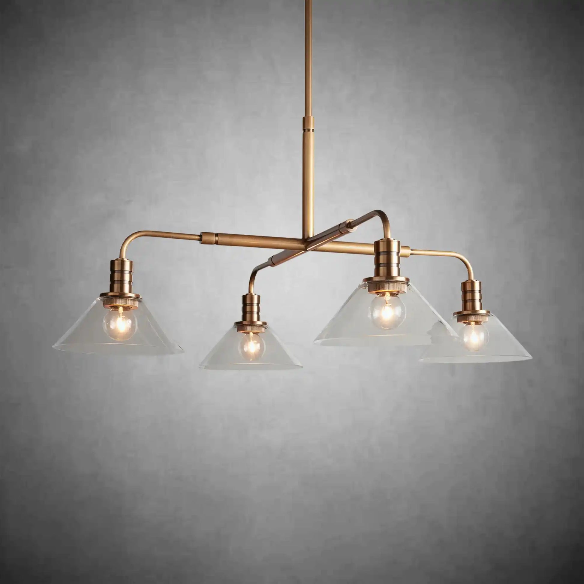 Theron Glass Round Chandelier 30'' 52''-Fanci Lamps
