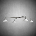 Theron Glass Round Chandelier 30'' 52''-Fanci Lamps
