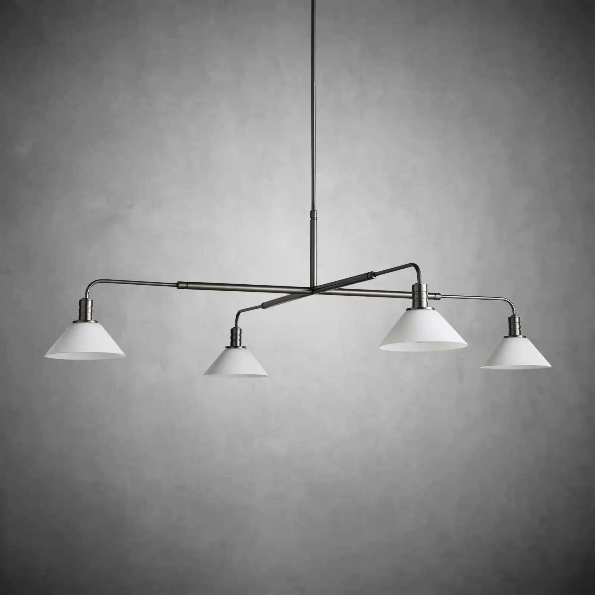 Theron Glass Round Chandelier 30'' 52''-Fanci Lamps