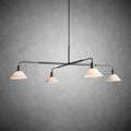 Theron Glass Round Chandelier 30'' 52''-Fanci Lamps