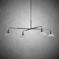 Theron Glass Round Chandelier 30'' 52''-Fanci Lamps
