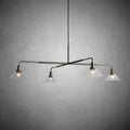 Theron Glass Round Chandelier 30'' 52''-Fanci Lamps