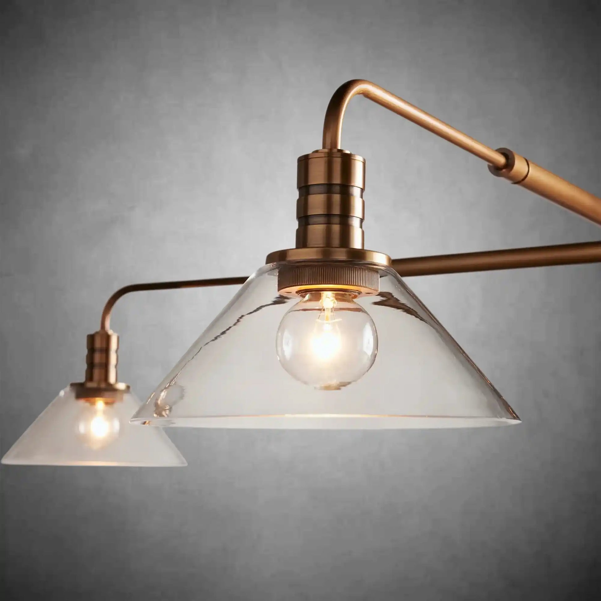 Theron Glass Round Chandelier 30'' 52''-Fanci Lamps