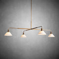Theron Glass Round Chandelier 30'' 52''-Fanci Lamps