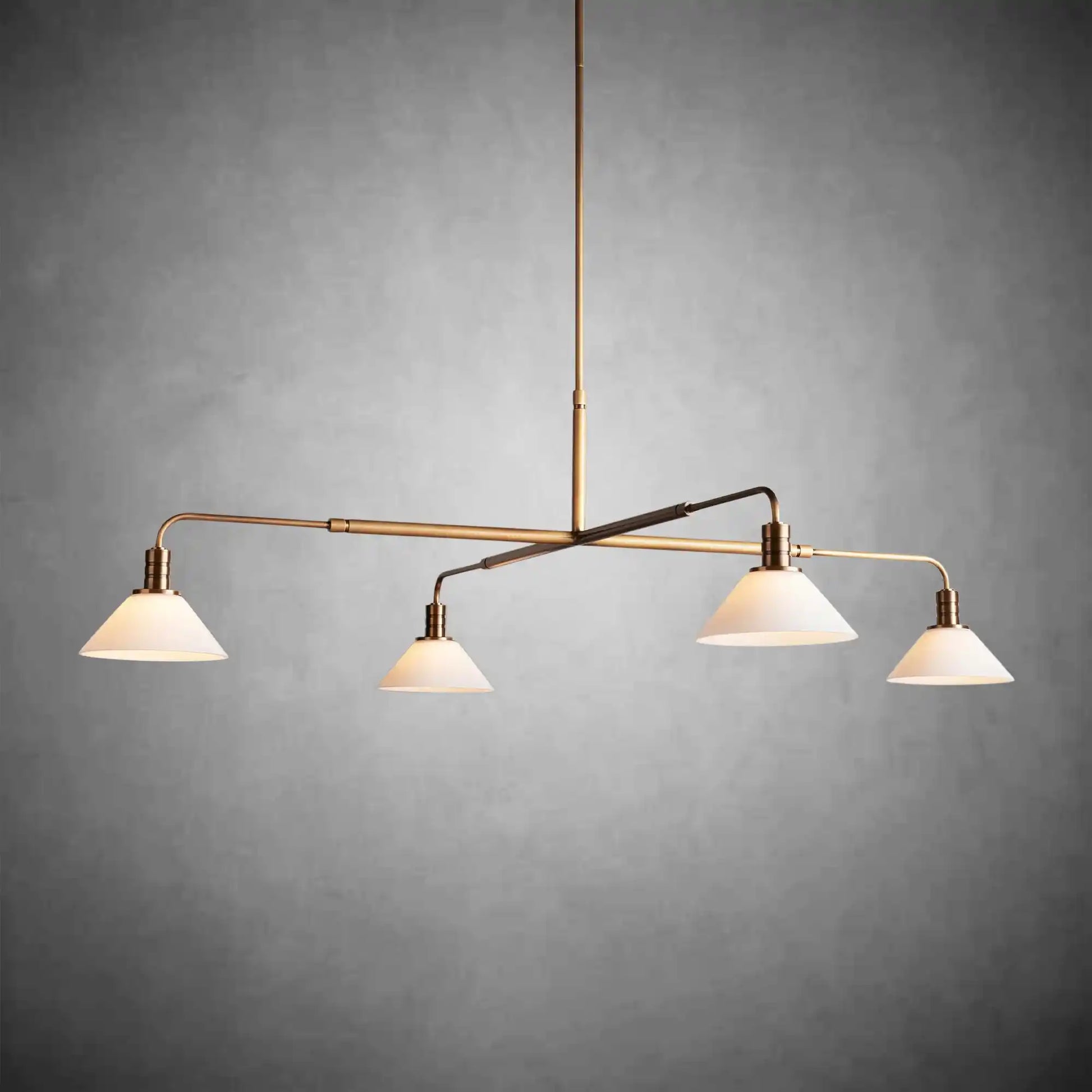 Theron Glass Round Chandelier 30'' 52''-Fanci Lamps
